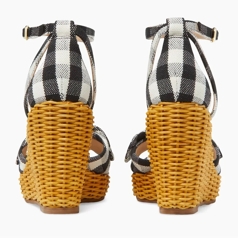 🎉HP🎉 ♠️Kate spade “Tianna” Wicker Sandal. Ladies 8.5 - Picture 3 of 15